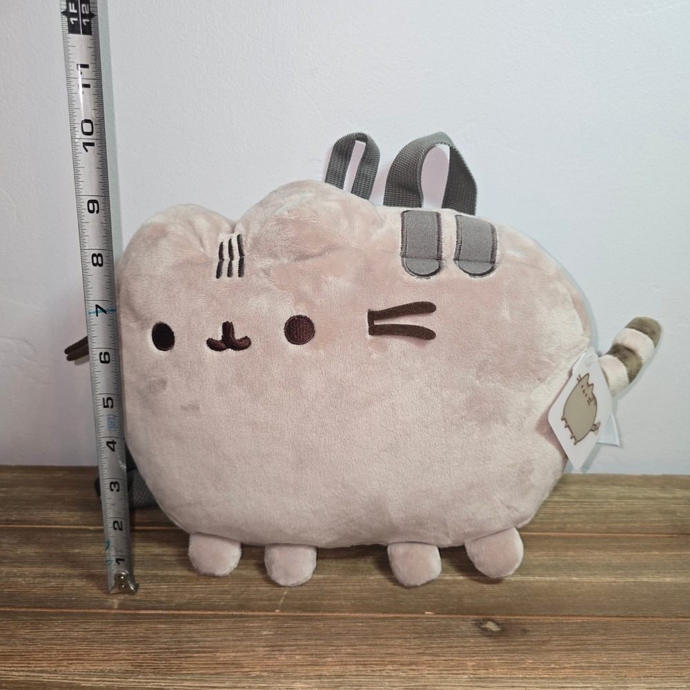 NEW Pusheen the Cat Plush Backpack Gray Tabby 10 Inch Kids Small Rucksack NWT